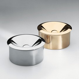 Alessi 90010/I Ashtray, Stainless Steel, 3 x 12 x 11.5 cm