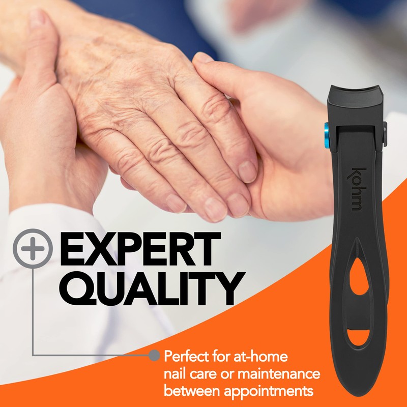 KOHM Nail Clippers for Thick Nails - Heavy Duty, Sharp