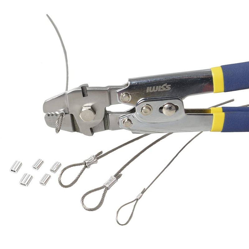 IWISS WX-255 Stainless Steel Wire Clamp Cutter, Wire Rope Cutter,