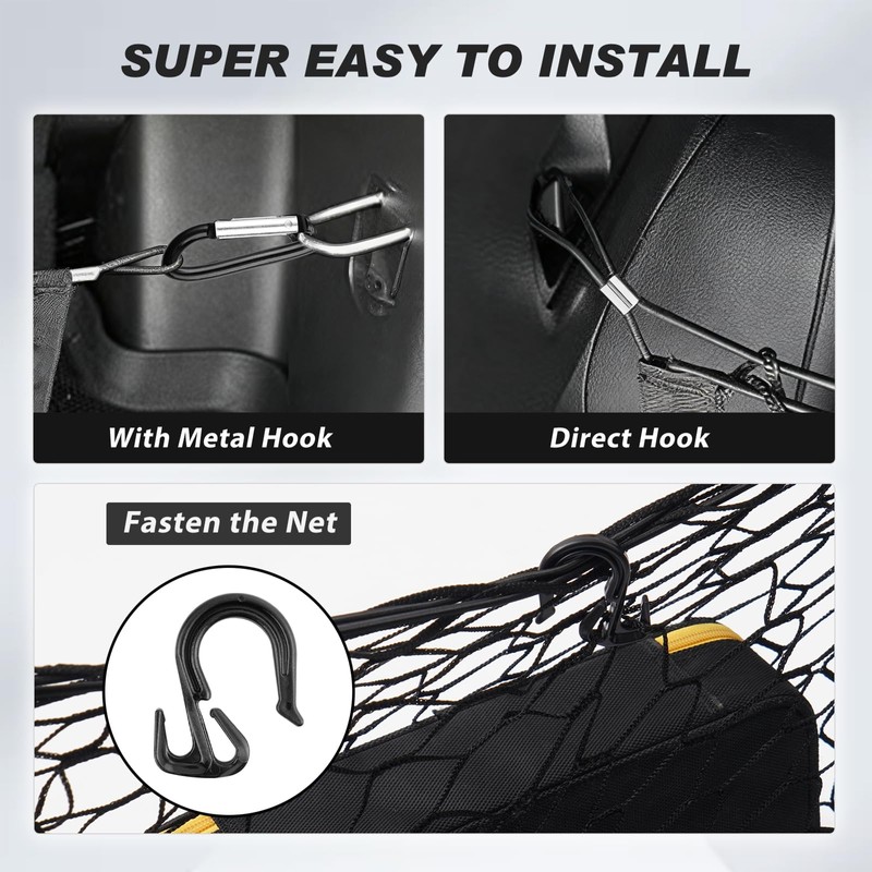 Karltys Truck Bed Cargo Net for Dodge Ram 1500 2019-2024