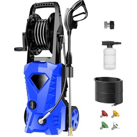Electric Pressure Washer 4500 PSI 2.8 GPM High Power Washer with 4 Pressure Nozzle and Foam Cannon, powerwashers for Home, Car