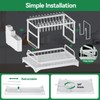 QECOUI 2 Tier Dish Drying Rack for Kitchen Counter, Dish