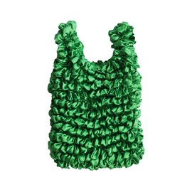 Ninon Eco Bag, Large Capacity, Small, Compact, Stylish, Convenience Store, Mini Bento Box, Cute, Tote Bag, Handbag, Women's, Lightweight, Squeeze, Stretchable, Easy, Not Foldable, A4, green