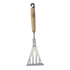 Suncraft BM-208 Potato Masher, Made in Japan, Natural Wooden Pattern, Mokuhouse, Brown, 11.6 inches (29.5 cm)