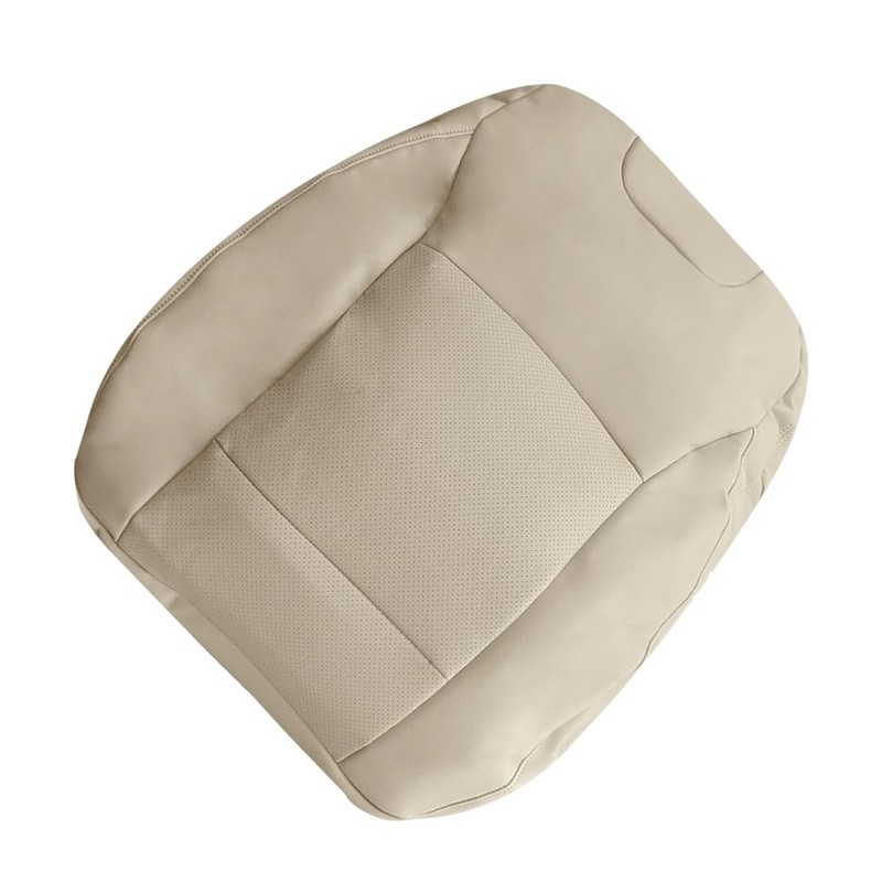 UINIEBOOM Driver Perforated Leather Top Back Seat Cover, Replacement Tan