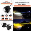 2pcs Super Bright 24W LED Two-Color White Amber Spotlight +