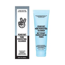 Peace Out Skincare Pore Perfecting Cleanser, Daily Exfoliating Face Cleanser with Salicylic Acid & Niacinamide (118.15 mL)