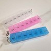 Portable Weekly Pill Case Organizer White 7ea
