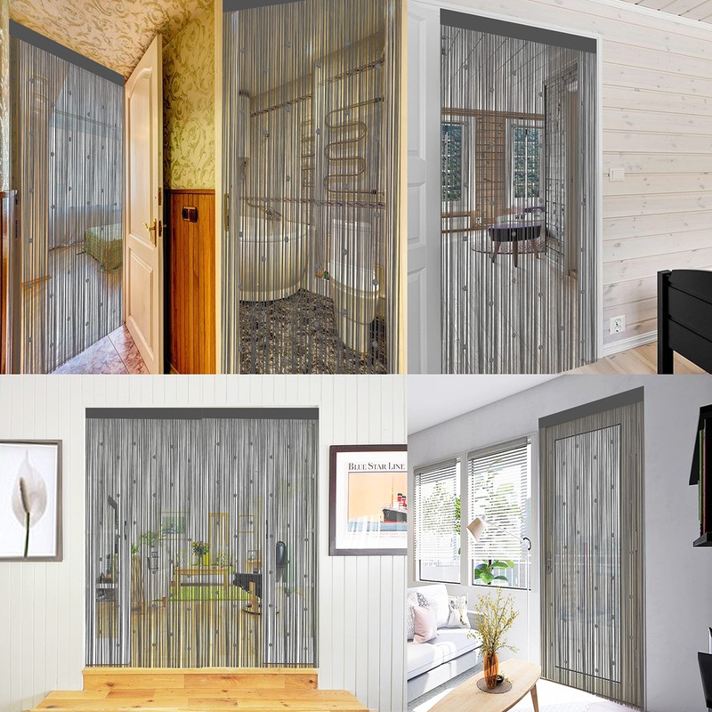 Taiyuhomes Bead String Curtains Door Fly Screen Curtain Beaded Curtain