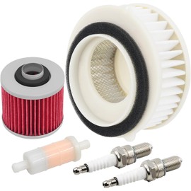 Aouton 4TR-14451-00 Air Filter&Oil Filter&Fuel Filter&Spark Plug for Yamaha XVS650 DragStar 650 XVS650A DragStar Classic 650 XVS650 V-Star Custom 650
