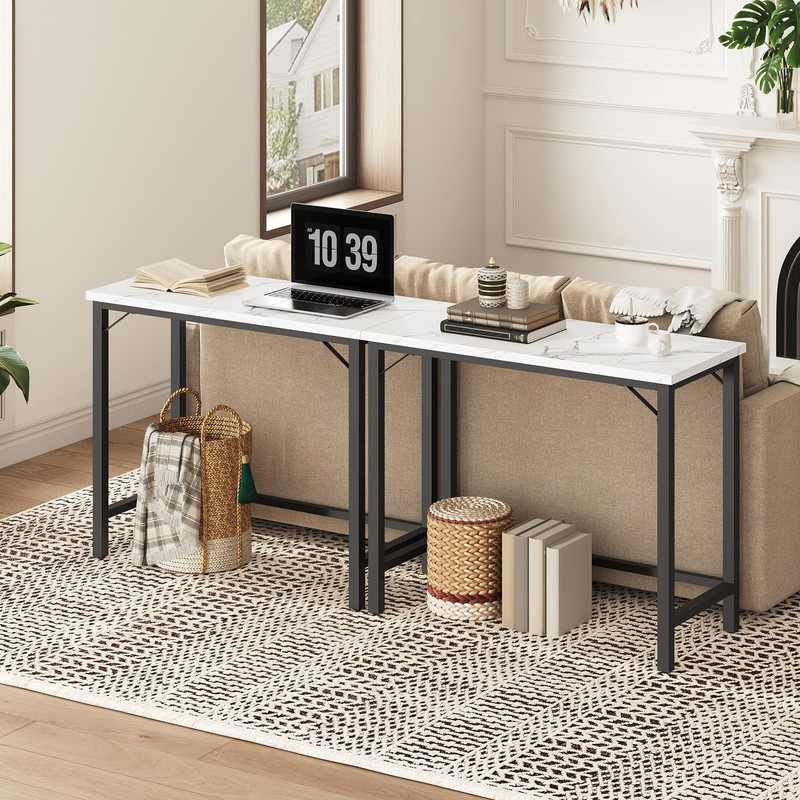 MAHANCRIS Narrow Bar Table, 63-Inch Pub Table for Dining Room,