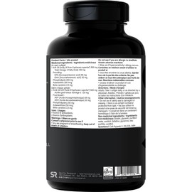 Sports Research Sports Research Omega 3 Krill Oil Supplement with Essential Fatty Acids EPA & DHA + Choline, Phospholipids & Astaxanthin - Sourced from Pure Antarctic Superba Krill Oil - 500mg (120 Mini-Softgels)