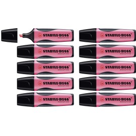 Highlighter - STABILO BOSS EXECUTIVE - Box of 10 - Pink