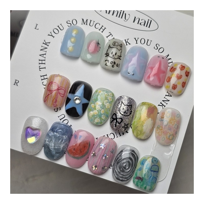 [Handmade nail tip for combining unit nails] Emily Nail -