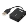 Equip USB Hub 4Port Travel USB Hub, Black