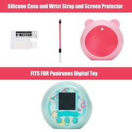 YouKnow Silicone Case Compatible with Punirunes Interactive Digital Toy, Protective Skin Sleeve for Punirunes Virtual Electronic Pets Accessories (Case Only) (Pink)