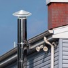 YOKIVE 1 Pcs 4-Inch Round Chimney Cap, Galvanized Iron Cone