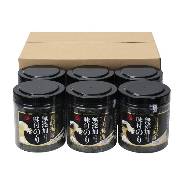 Segawa Honten Ariake Seafood Additive-Free Seasoned Nori, 10 Cuts, 80