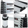 Gurdtopo 10.5 FT Collapsible Telescopic Extension Ladders Aluminum With Hooks