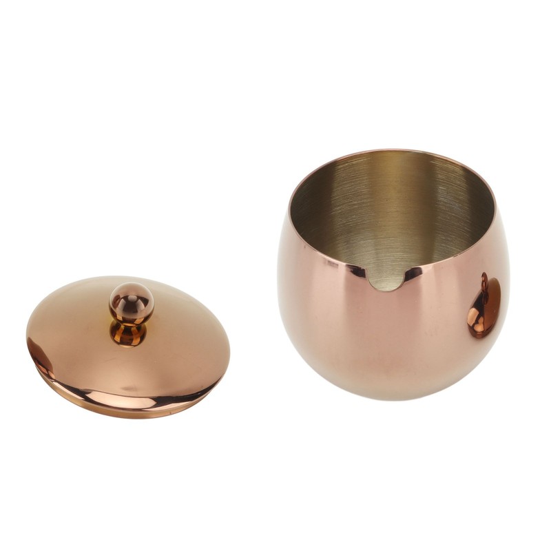 Large Stainless Steel Sugar Bowl Spice Jar With Lid Storage