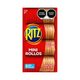 Ritz Galleta 8 mini rollos de 38.5 gramos cada uno