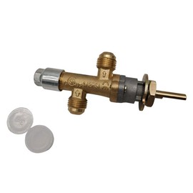 MENSI 5/8-18UNF Male Flare Propane Gas Fire Pit & Heater Fireplace Main Control Valve Low Pressure with Flame Failure Safety Low Pressure Thermoelectric Valve NOT Universal Without Pilot Port