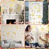 Gersoniel 30 Pieces Winter Snowflakes Stickers Acrylic 3D Mirror Wall