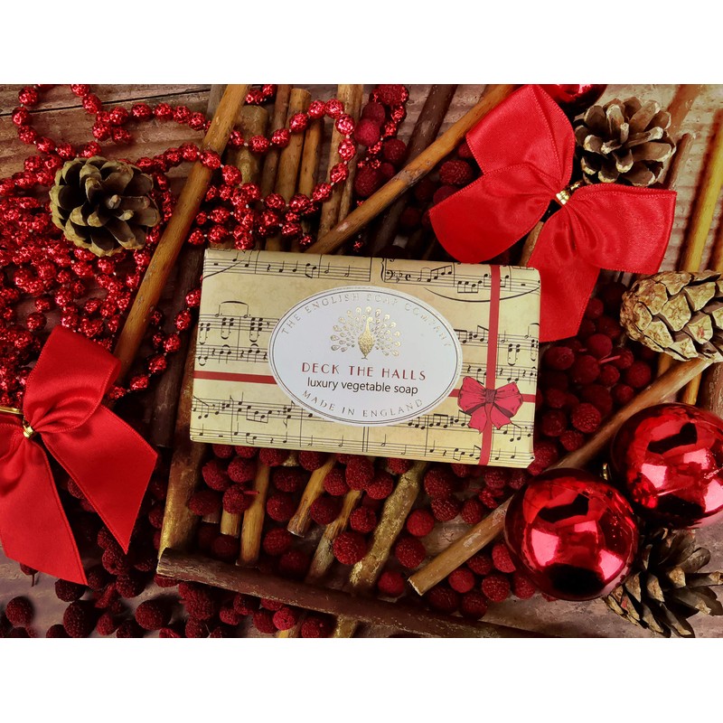 The English Soap Company Festive Soap Bar 190g Deck the
