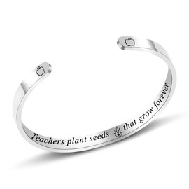 Teacher Appreciation Gift Bracelets for Women Gifts for Teachers Daycare Teacher Gifts (Seeds)