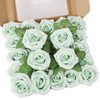 YUZZ Artificial Roses Flowers 25pcs Realistic Artificial Silk Fake Roses