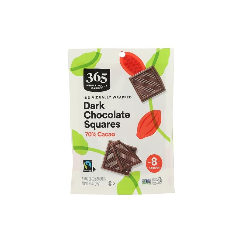 365 by Whole Foods Market Solid Dark Chocolate Square 8