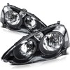 OCPTY Headlight Assembly Pair Replacement For 2002-2004 for Acura RSX