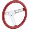 11-1/2 Inch Red Metalflake Steering Wheel, 3-1/2 Inch Dish