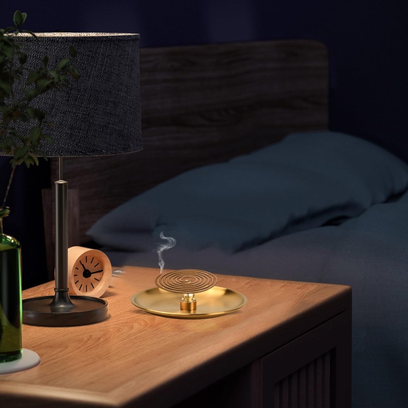 Kioiner 5 in 1 Incense Holder, Brass Incense Burner Kit