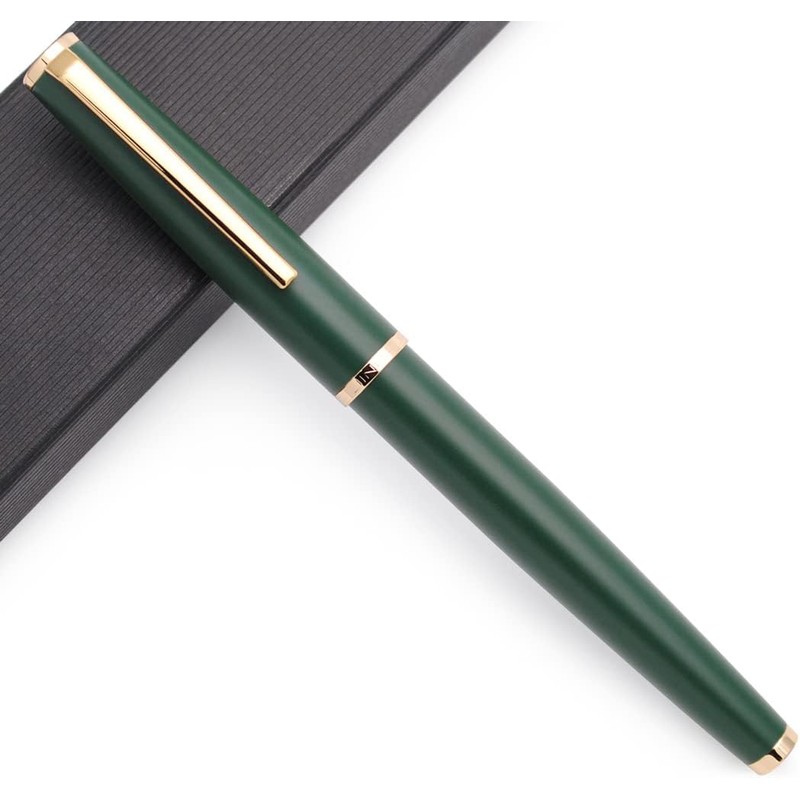 JINHAO 95 Series - Pluma estilográfica de metal (negro con