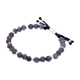 Gorjana Power Gemstone Beaded Iolite/Silver Bracelet