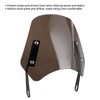 Universal Motorcycle Windshield Wind Deflector Screen W/Mounting Bracket for 5‑7inTawny
