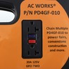 AC WORKS L14-30 30Amp 4-Prong Locking Generator Distribution Cord (10FT