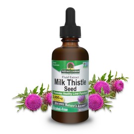 Nature's Answer Milk Thistle 2 Ounce Extract - Alcohol Free, Non GMO, Liver Support Supplement for Everyone - Liver Detox, Made in USA