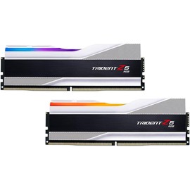G.SKILL Trident Z5 RGB Series (Intel XMP 3.0) DDR5 RAM 48GB (2x24GB) 7200MT/s CL36-46-46-115 1.35V Desktop Computer Memory UDIMM - Metallic Silver (F5-7200J3646F24GX2-TZ5RS)