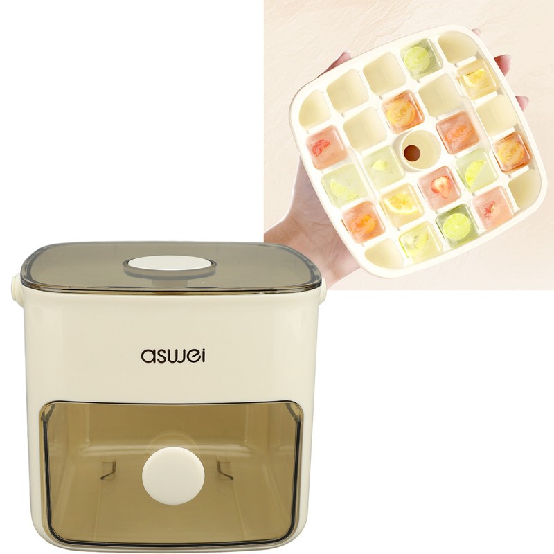 Press Ice Cube Mould Large Capacity One Button Release Ice