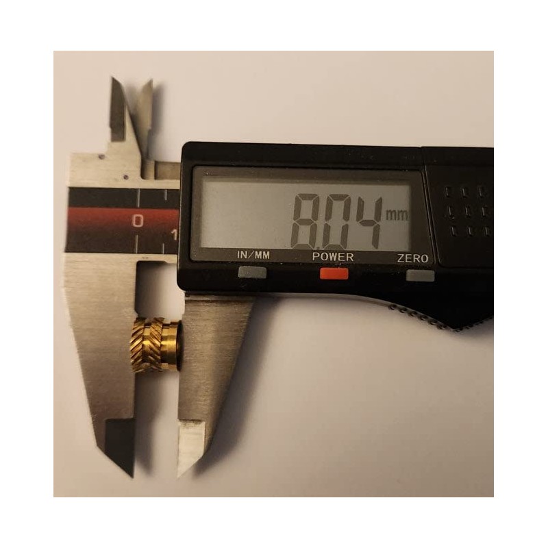 M8x1.0mm Brass Threaded Insert for 3D Printing