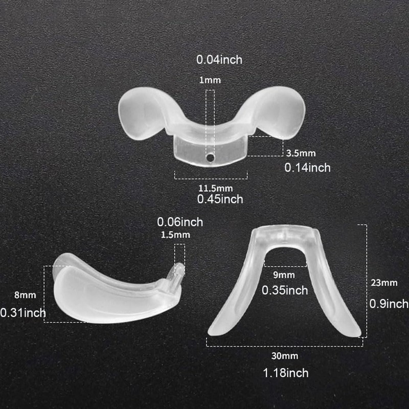 U-Shape Eyeglass Saddle Bridge Nose Pads Nose Piece Sunglasses Nose