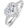 1 Pcs Heart Ring for Women Fashionable Heart-shaped Ring for