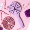 T4B ILU Lollipop Candy Professional Round Detangling Hairbrush (Purple)