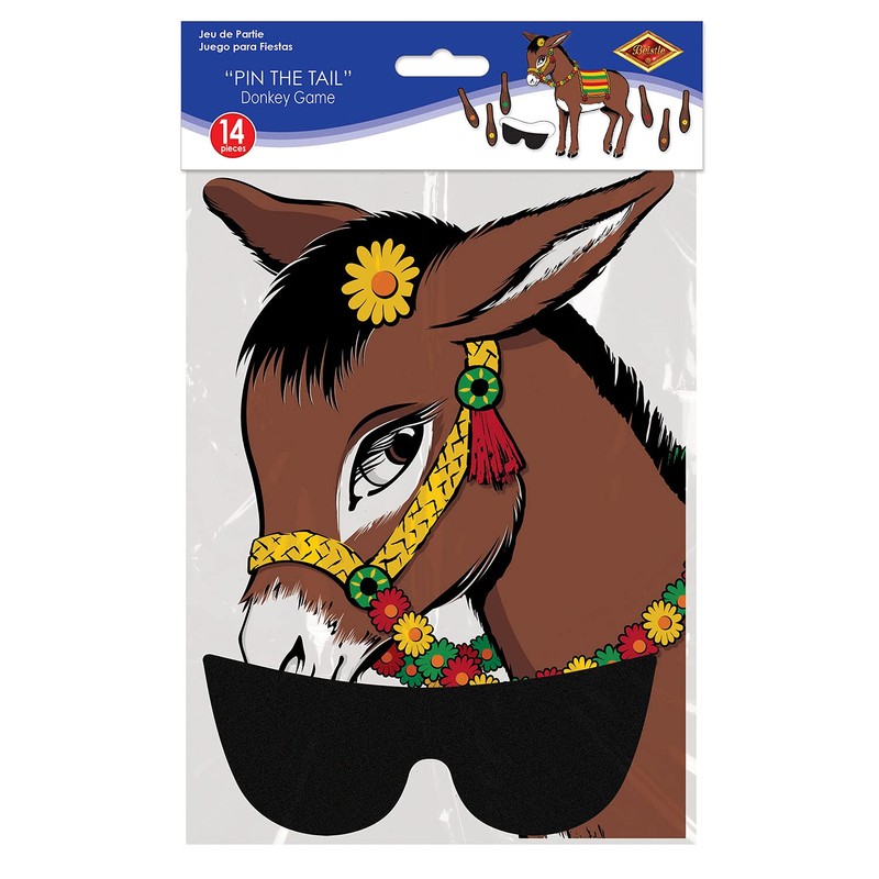 Donkey Game (mask & 12 tails included) Party Accessory (1
