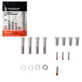 Swimables SuperFlo Hardware Pool Pump Bolt Kit for Pentair WhisperFlo & Intelliflo | Stainless Steel Hardware Kit Screws | Complete Bolt & Nut Kit with Washer Kit, Impeller Screw, Motor Bolts & More