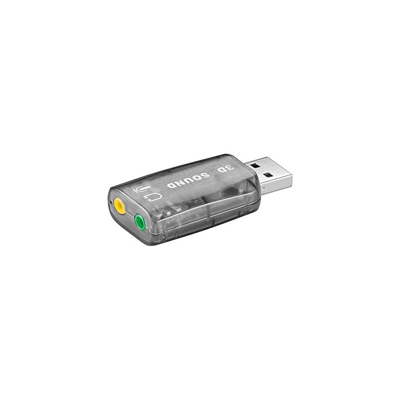 Wentronic USB A Plug to 2x 3.5 mm Stereo Jack