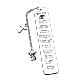 Senior Gifts for Girls Boys 2025 Graduation Gifts for Her Him Class of 2025 College High School 5th 8th Grade Graduation Gift 2025 Graduation Inspirational Religious Bible Verse Christian Bookmark