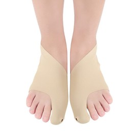 Hallux valgus Orthopedic Ultra-Thin Corrector, Bunion, Hammer Toe, Ballet Forefoot Cushion, Toe Separators Spacers Aid Corrective sleeve socks (colour of skin, L)